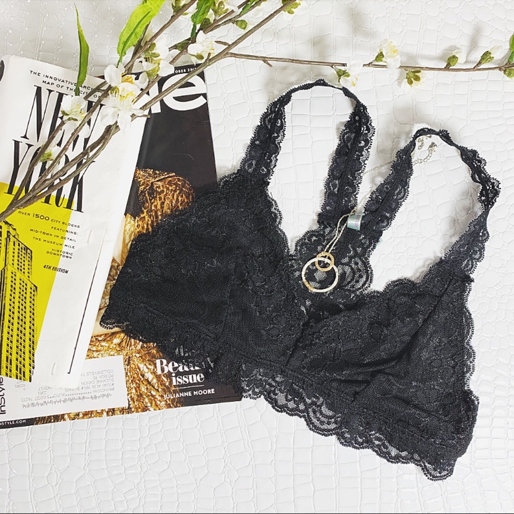 ✨RESTOCKED✨BARE IT ALL RACER BACK BRALETTE-BLACK
